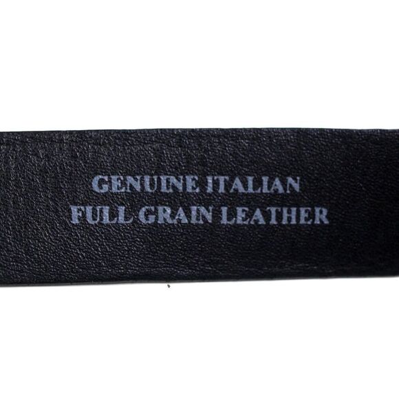 BLACK GENUINE LEATHER CROCO PRINT 1 1/8"Wd CASUAL DRESS MEN'S BELT Sz 40 (A6 - Picture 7 of 13